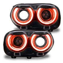 Load image into Gallery viewer, Oracle 15-21 Dodge Challenger RGB+W Headlight DRL Kit - ColorSHIFT w/ Simple Controller - Side View