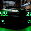Load image into Gallery viewer, Oracle 15-21 Dodge Challenger Waterproof LED Fog Light Halo Kit - ColorSHIFT - Additional View 5