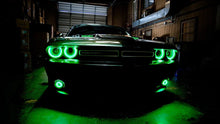 Load image into Gallery viewer, Oracle 15-21 Dodge Challenger Waterproof LED Fog Light Halo Kit - ColorSHIFT - Additional View 5