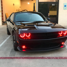 Load image into Gallery viewer, Oracle 15-21 Dodge Challenger Waterproof LED Fog Light Halo Kit - ColorSHIFT - Additional View 8