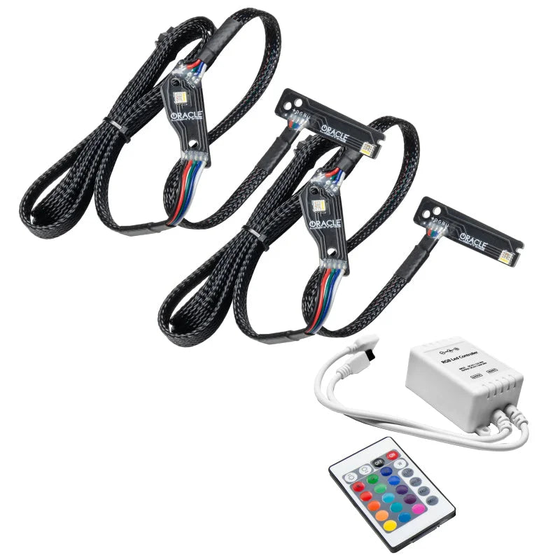 Oracle 15-21 Nissan GT-R Lightning Bolt Headlight DRL RGB+W w/ Simple Controller - Main Product View