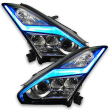 Load image into Gallery viewer, Oracle 15-21 Nissan GT-R RGB+W (Lightning Bolt) Headlight DRL Kit- w/o Controller - Installation View