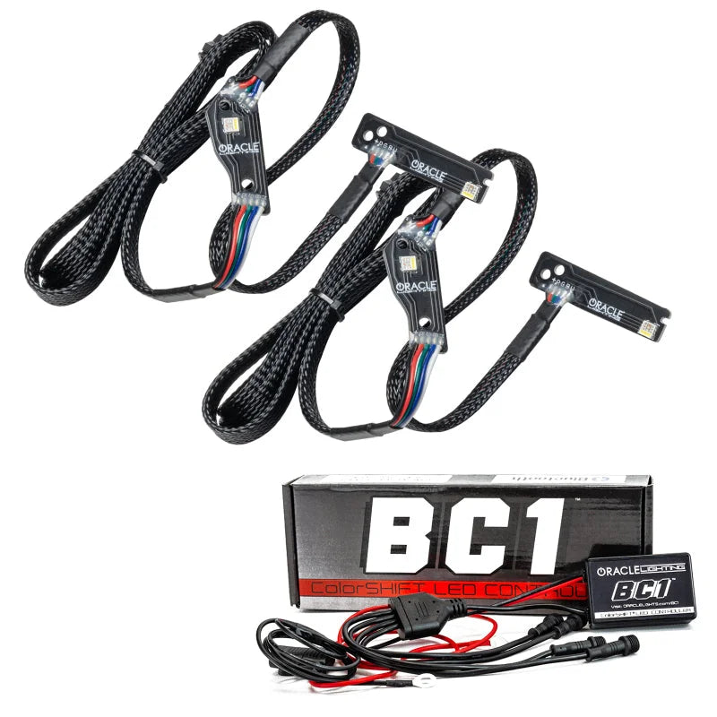 Oracle 15-21 Nissan GT-R RGB+W Lightning Bolt Headlight DRL Kit w/ BC1 Controller - Main Product View