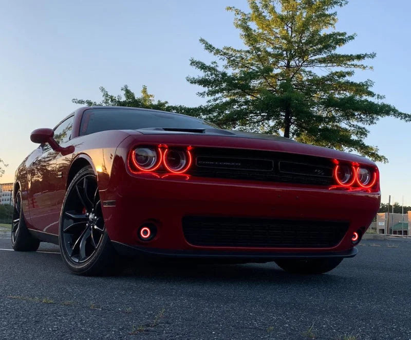 Oracle 15-23 Dodge Challenger Dynamic Surface Mount Headlight Halo Kit - - Side View