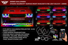 Load image into Gallery viewer, Oracle 15-23 Dodge Challenger Dynamic Surface Mount Headlight Halo Kit - - Installation View