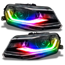Load image into Gallery viewer, Oracle 16-18 Chevy Camaro Dynamic Headlight DRL Upgrade Kit - ColorSHIFT - Dynamic - Installation View