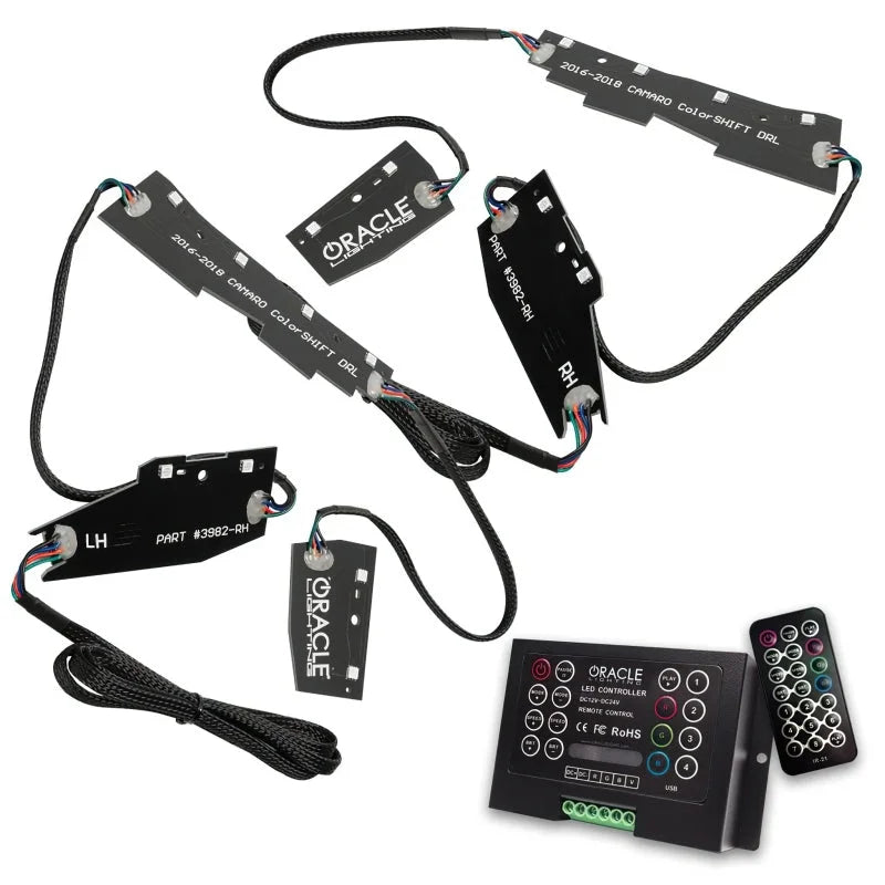 Oracle 16-18 Chevy Camaro RGB+W Headlight DRL Upgrade Kit - ColorSHIFT w/ 2.0 Controller - Main Product View