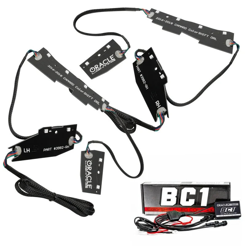 Oracle 16-18 Chevy Camaro RGB+W Headlight DRL Upgrade Kit - ColorSHIFT w/ BC1 Controller - Main Product View