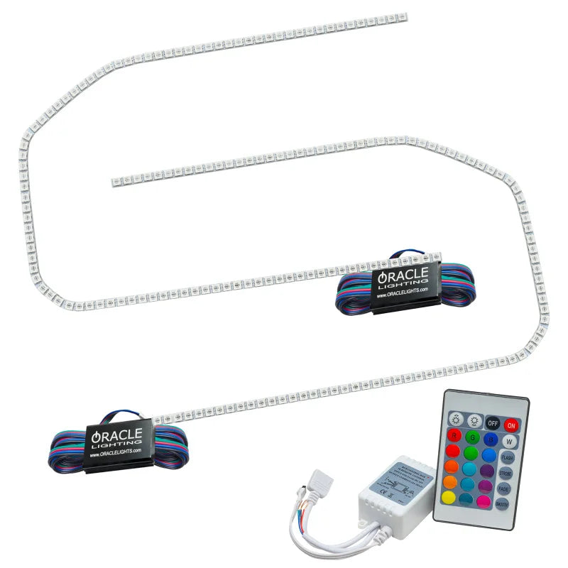 Oracle 16-18 GMC Sierra Headlight DRL Upgrade Kit - ColorSHIFT w/ Simple Controller - Main Product View