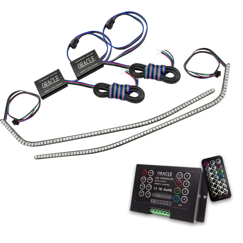 Oracle 16-21 Chevrolet Camaro Surface Mount DRL Modules - ColorSHIFT 2 - Main Product View