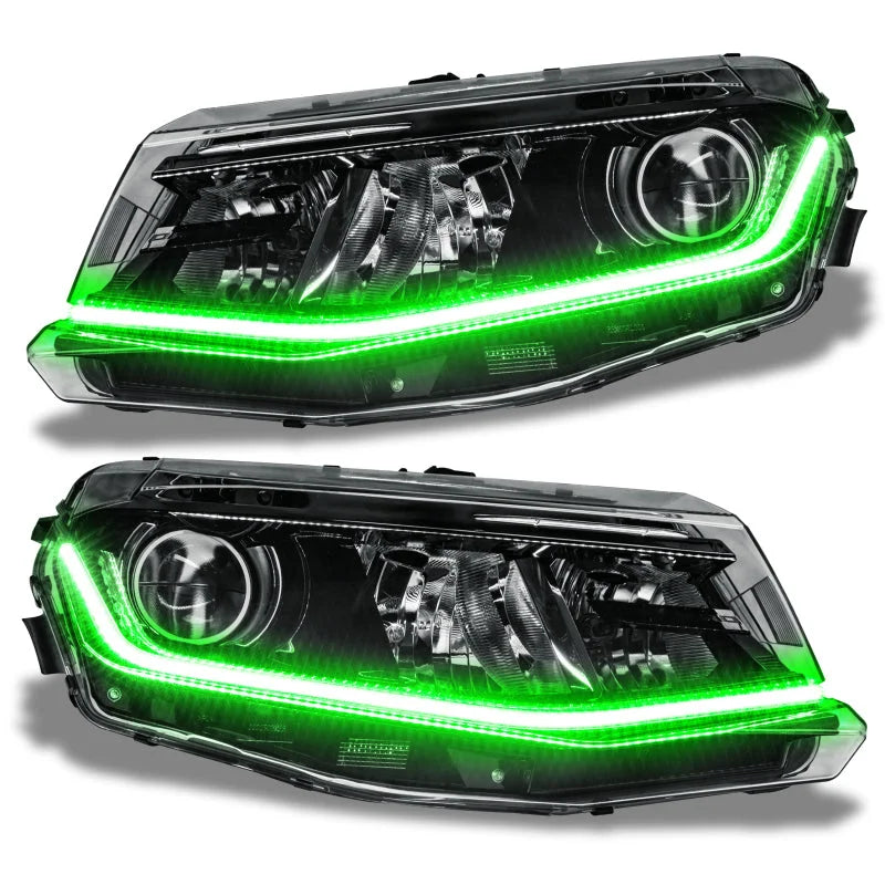 Oracle 16-21 Chevy Camaro Surface Mount DRL Modules - ColorSHIFT w/ Simple Controller - Side View