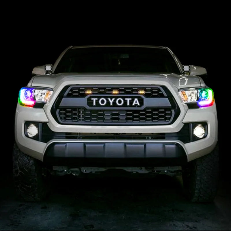Oracle 1621 Toyota Tacoma Dynamic RGBW Headlight DRL Upgrade Kit ColorSHIFT Dynamic - Side View