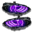 Load image into Gallery viewer, Oracle 18-21 Ford Mustang Dynamic DRL w/ Halo Kit &amp; Sequential Turn Signal - ColorSHIFT - Side View