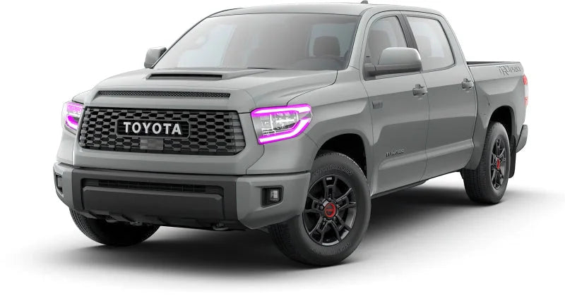 Oracle 18-21 Toyota Tundra Dynamic ColorSHIFT Headlight DRL Upgrade Kit - Side View