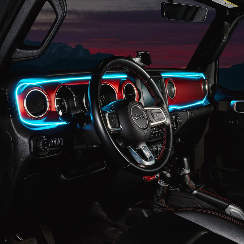 Oracle 18-23 Jeep Wrangler JL/Gladiator JT Dynamic ColorSHIFT LED Interior Dash Board Kit - Additional View 5