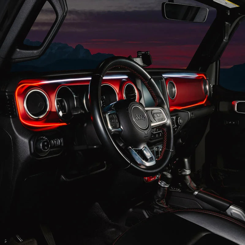Oracle 18-23 Jeep Wrangler JL/Gladiator JT Dynamic ColorSHIFT LED Interior Dash Board Kit - Additional View 8