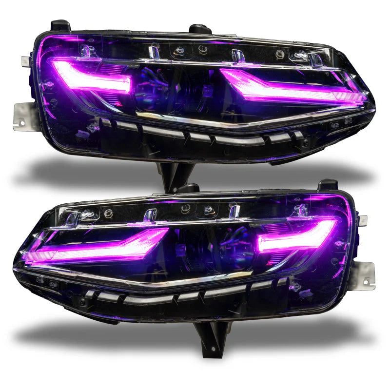 Oracle 19-21 Chevy Camaro LS/LT RGB+A Headlight DRL Kit - ColorSHIFT w/ BC1 Controller - Additional View 5