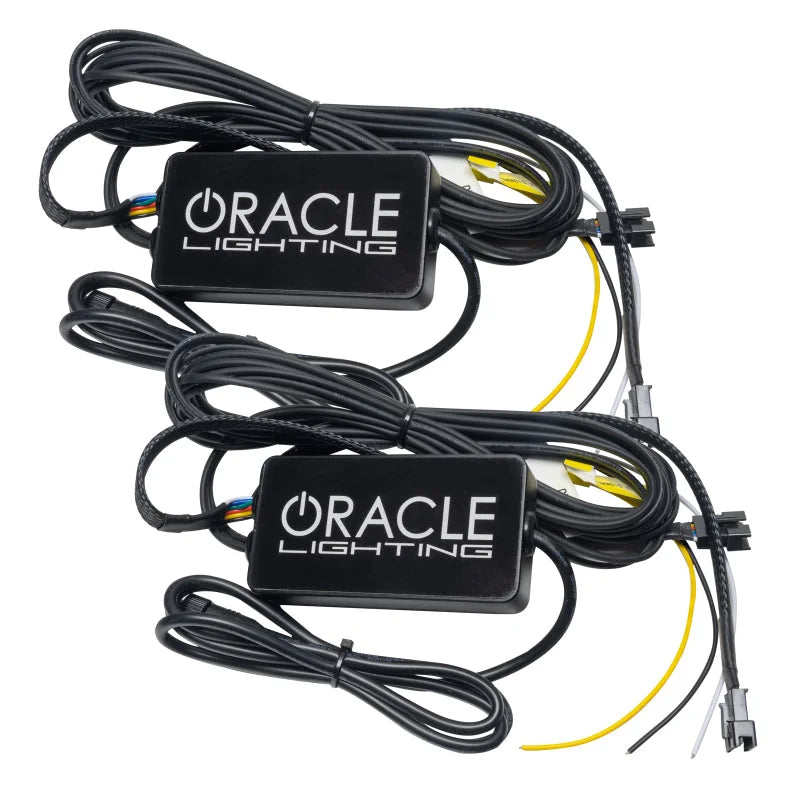 Oracle 19-21 Chevy Camaro SS/RS RGBW+A Headlight DRL Kit - ColorSHIFT w/ BC1 Cntrl - Back View