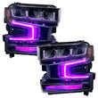 Load image into Gallery viewer, Oracle 19-21 Chevy Silverado 1500 RGB+W Headlight DRL Upgrade Kit - ColorSHIFT 2 - Additional View 6