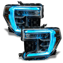 Load image into Gallery viewer, Oracle 19-21 GMC Sierra 1500 RGB+W Headlight DRL Upgrade Kit - ColorSHIFT w/o Controller - Side View