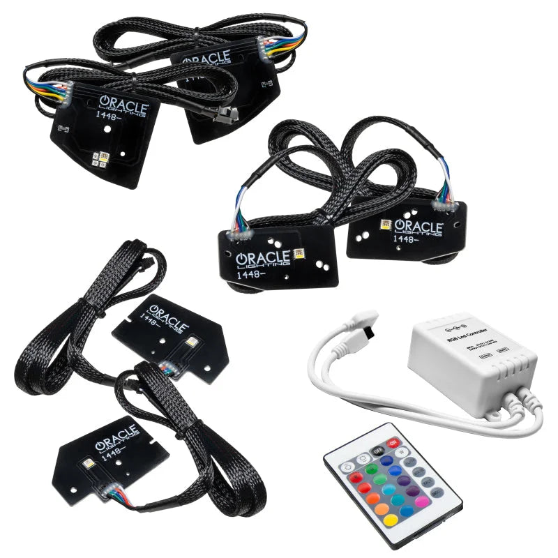 Oracle 19-21 RAM 1500 Headlight DRL Kit Projector LED - RGBW+A w/ Simple Controller - Main Product View