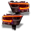 Load image into Gallery viewer, Oracle 19-21 RAM 1500 Projector LED Headlight DRL Kit - RGBW+A w/ 2.0 Controller - Back View