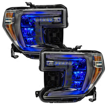 Load image into Gallery viewer, Oracle 19-21 Silverado/Sierra 1500 RGB Demon Eye Headlight Kit - w/o Controller - Back View