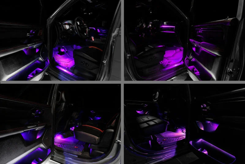 Oracle 19-22 RAM Complete Interior Ambient Lighting ColorSHIFT RGB Conversion Kit - Side View