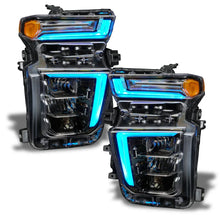 Load image into Gallery viewer, Oracle 20-21 Chevy Silv HD 2500/3500 RGB+W Headlight DRL Kit - w/ BC1 Controller - Installation View