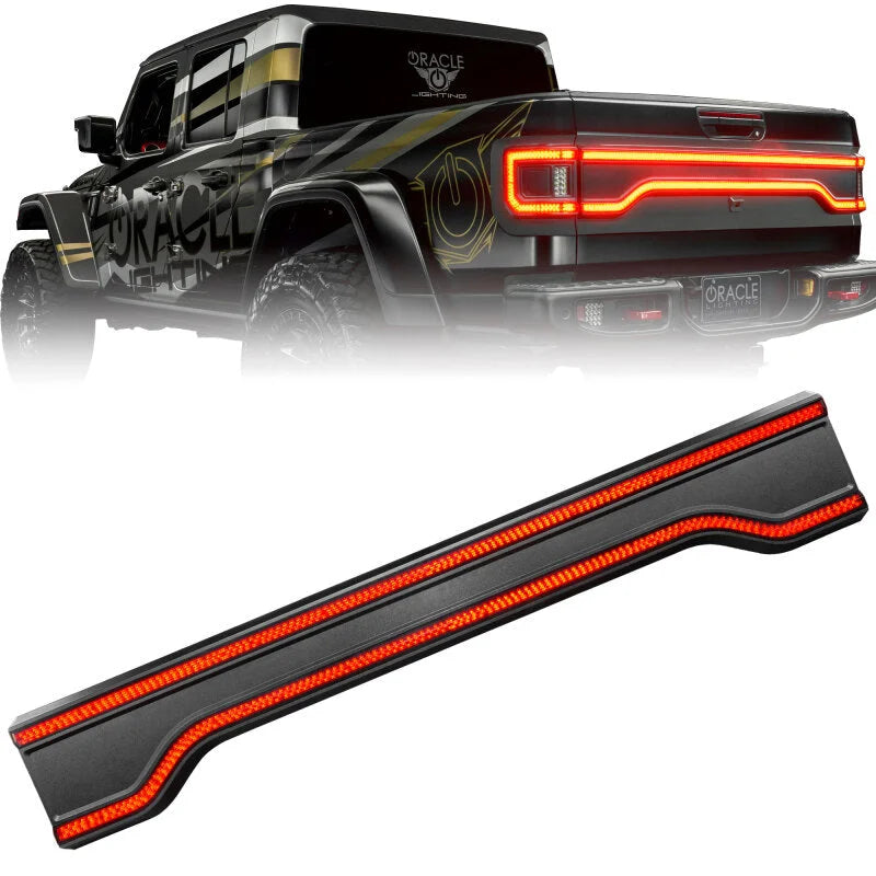 Oracle 20-23 Jeep Gladiator Racetrack Style LED Tail Gate Light - Tinted - Main Product View