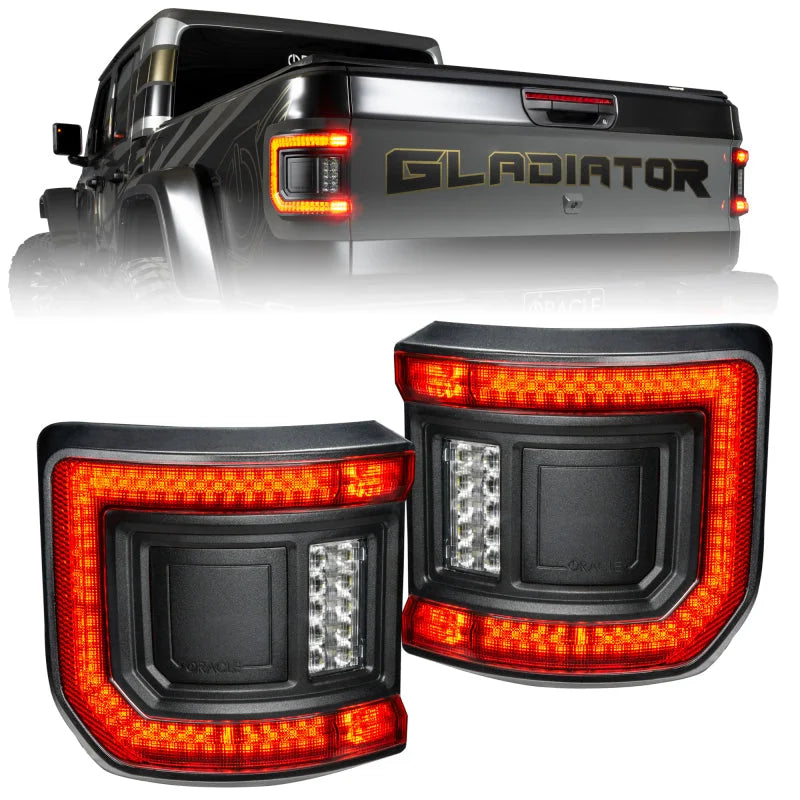 Oracle 2020+ Jeep Gladiator JT Flush Mount LED Tail Lights -  Tinted Lens - Main Product View