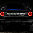 Load image into Gallery viewer, Oracle 2021 Ford Bronco Base Headlight LED Halo Kit - ColorSHIFT - w/ RF Controller - Back View