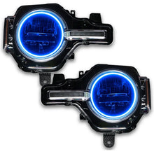 Load image into Gallery viewer, Oracle 2021 Ford Bronco Base Headlight LED Halo Kit - ColorSHIFT - w/ Simple Controller - Side View