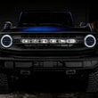 Load image into Gallery viewer, Oracle 2021 Ford Bronco Base Headlight LED Halo Kit - White - Installation View