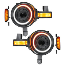Load image into Gallery viewer, Oracle 2021+ Ford Bronco Oculus Bi-LED Projector Headlights - Amber/White Switchback - Main Product View