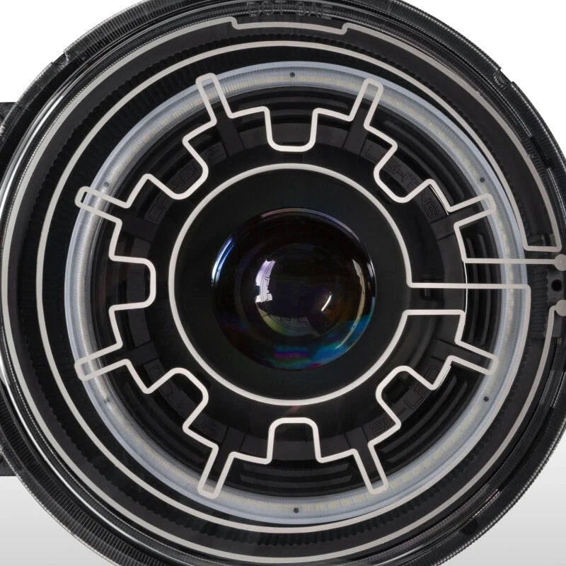 Oracle 2021+ Ford Bronco Oculus Bi-LED Projector Headlights w/ Heated Lenses - Back View