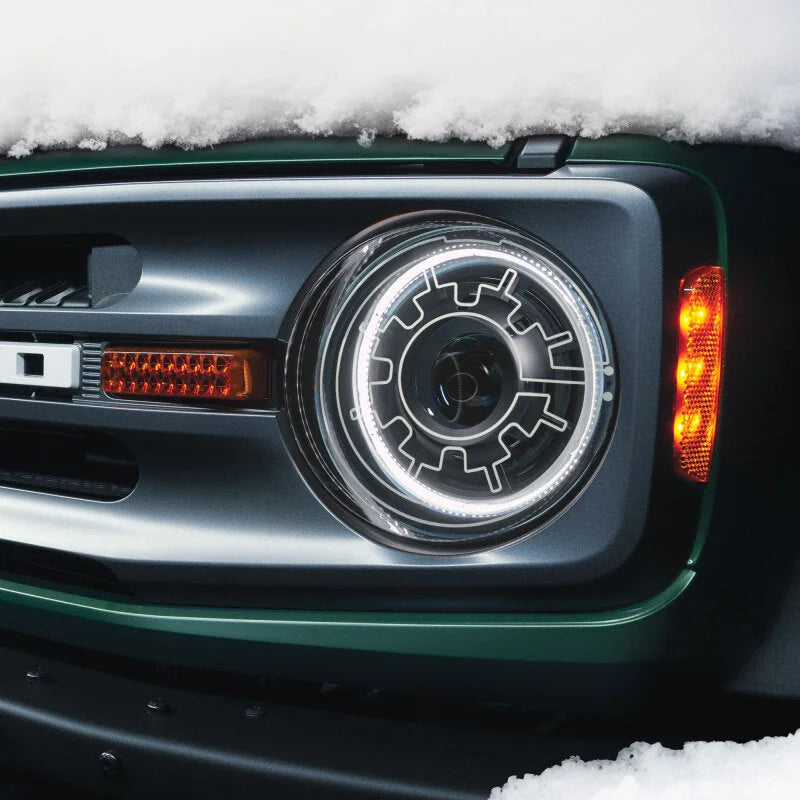 Oracle 2021+ Ford Bronco Oculus Bi-LED Projector Headlights w/ Heated Lenses - Installation View