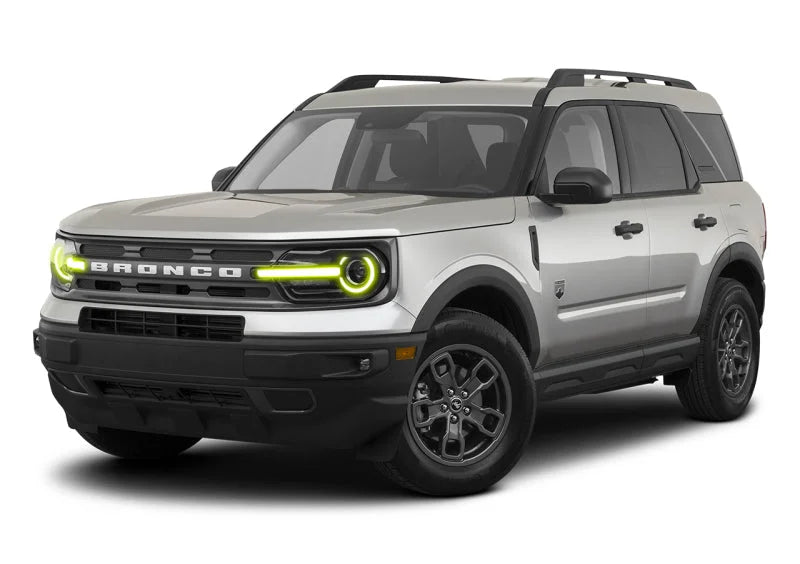 Oracle 2021 Ford Bronco Sport RGB+W Headlight DRL + Halo - ColorSHIFT w/o Controller - Additional View 5