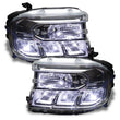 Load image into Gallery viewer, Oracle 2022 Ford Maverick RGB Headlight Demon Eye Kit - ColorSHIFT w/RF Controller - Side View