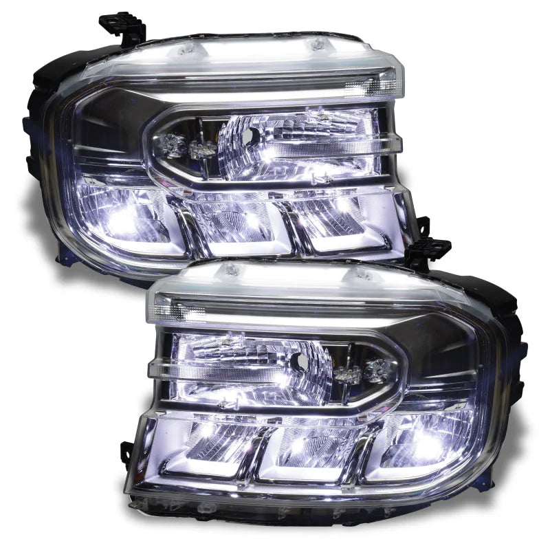 Oracle 2022 Ford Maverick RGB Headlight Demon Eye Kit - ColorSHIFT w/RF Controller - Side View
