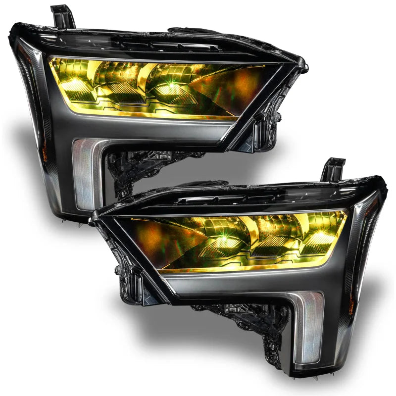 Oracle 2022+ Toyota Tundra ColorSHIFT RGB Demon Eye Headlight Upgrade Kit - Side View