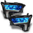 Load image into Gallery viewer, Oracle 2022+ Toyota Tundra ColorSHIFT RGB Demon Eye Headlight Upgrade Kit - Back View