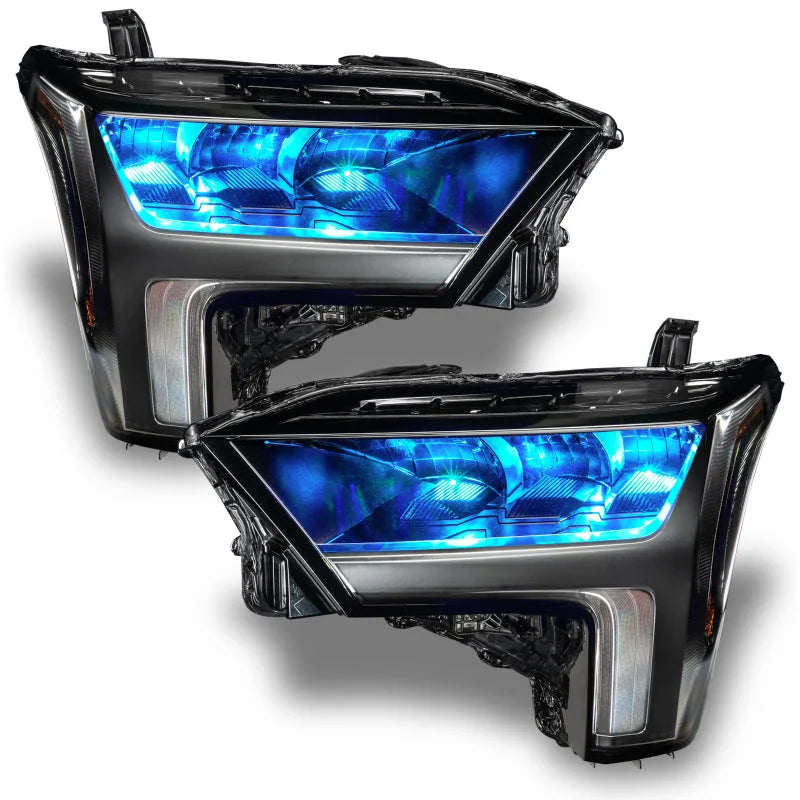 Oracle 2022+ Toyota Tundra ColorSHIFT RGB Demon Eye Headlight Upgrade Kit - Back View