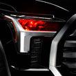 Load image into Gallery viewer, Oracle 2022+ Toyota Tundra ColorSHIFT RGB Demon Eye Headlight Upgrade Kit - Installation View