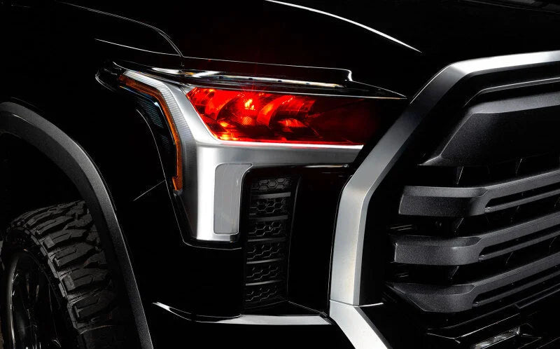 Oracle 2022+ Toyota Tundra ColorSHIFT RGB Demon Eye Headlight Upgrade Kit - Installation View