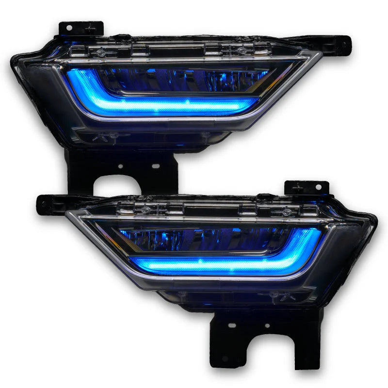 Oracle 21-22 Ford F-150 ColorSHIFT RGB+W Fog Light DRL Upgrade Kit w/ No Controller - Installation View