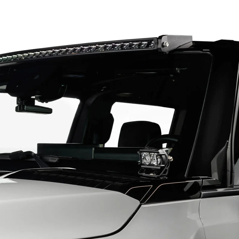 Oracle 22-24 HUmmer EV 5in Roof Mount Curved Light Bar w/ Brackets - Side View