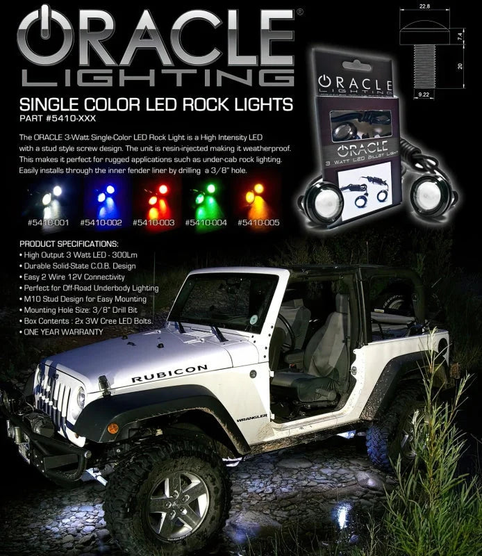 Oracle 3W Universal Cree LED Billet Light - White - Additional View 7
