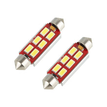 Load image into Gallery viewer, Oracle 44MM 6 LED 3-Chip Festoon Bulbs (Pair) - Cool White - Side View