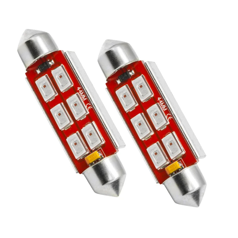 Oracle 44MM 6 LED 3-Chip Festoon Bulbs (Pair) - Green - Main Product View